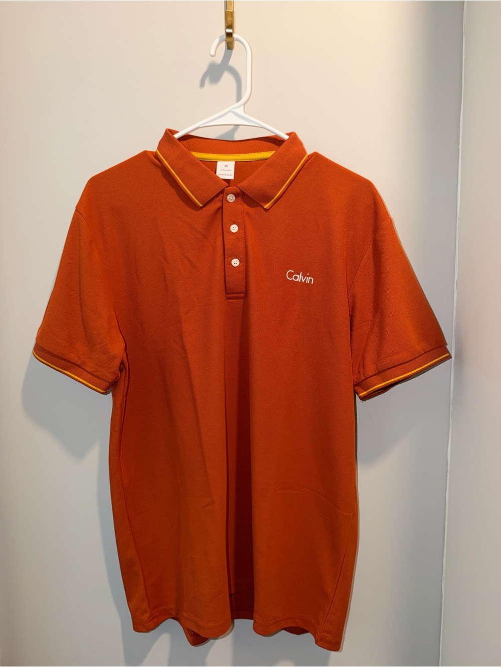 Orange Short-Sleeve Polo Shirt